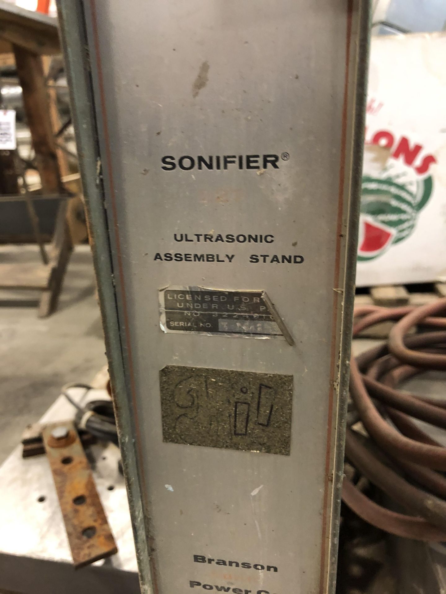 Branson Sonifier ultrasonic plastic welder with Sonifier power supply J-32A - Image 3 of 8