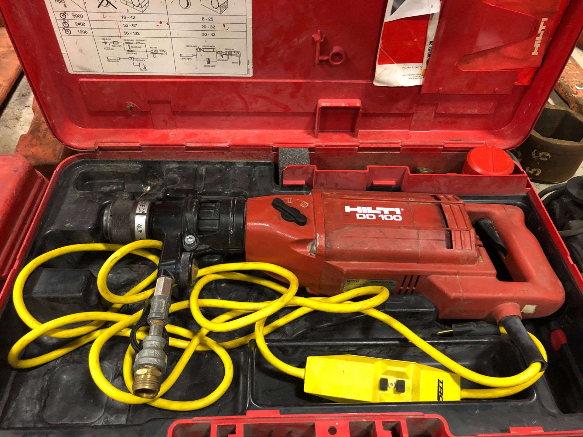 Hilti DD100 Diamond Core Drill 110 volt drilling machine 3 speed heavy duty