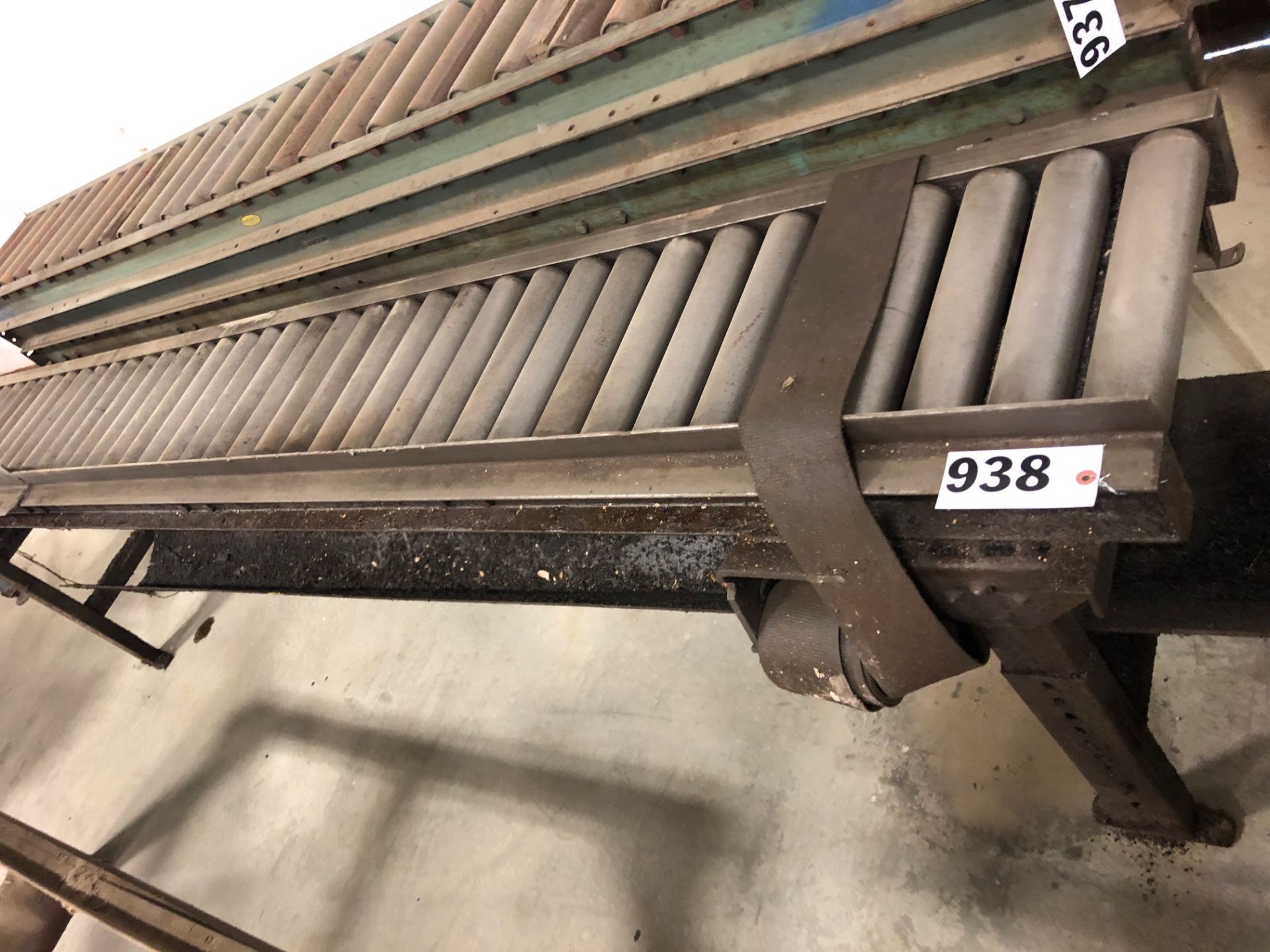 Heavy Duty 2 1/2” x 12” x 10’ roller conveyor