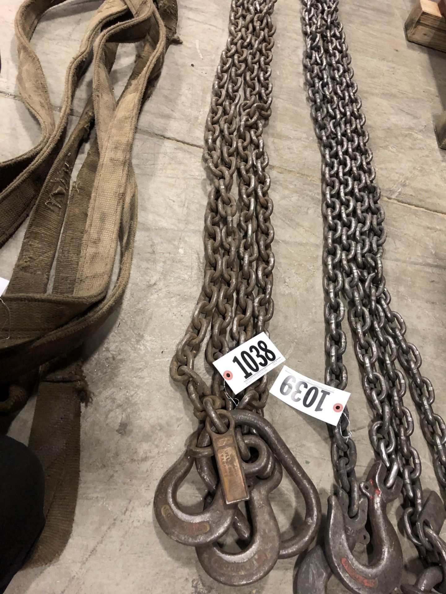 CM lifall 10’ lifting chain, 3/8” 12,600 wl per branch w/tag