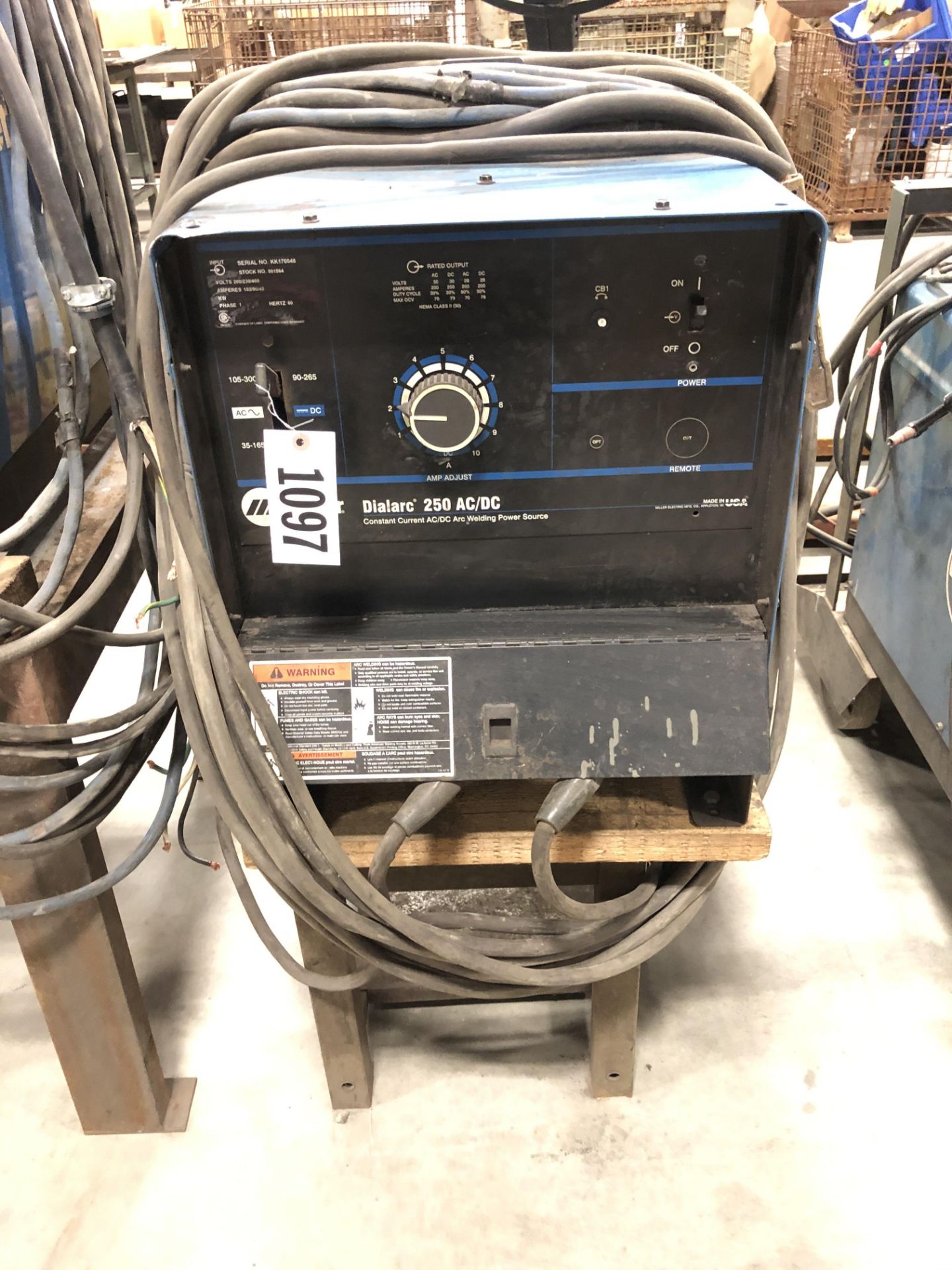 Miller Dialarc 250 amp welder, 1999 model