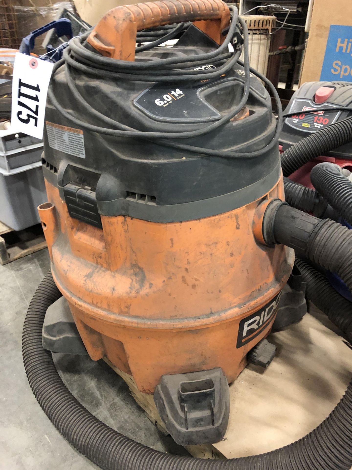 Rigid 14 gallon shop vac