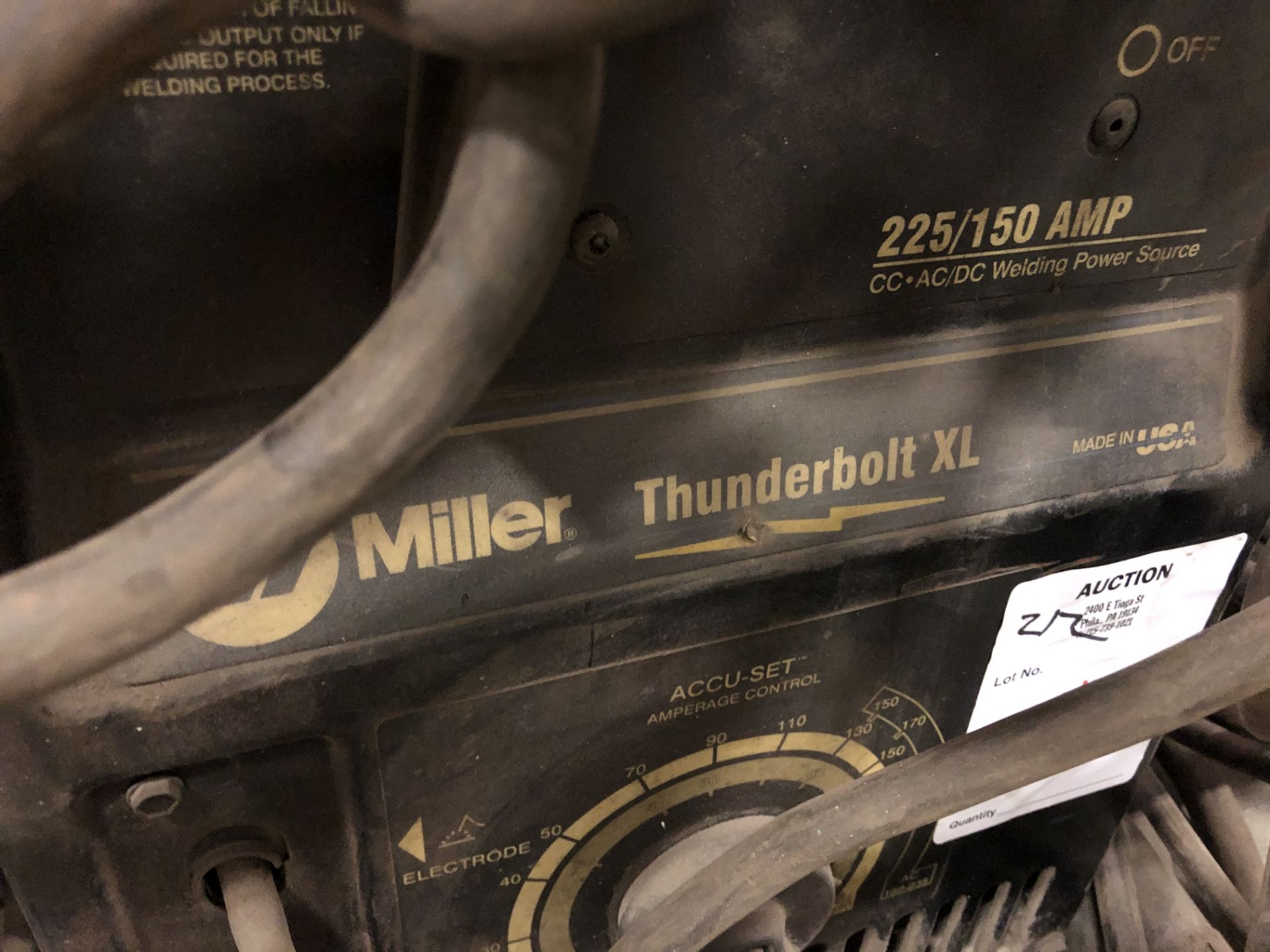 Miller Thunderbolt XL 225/150 amp Welder, 2000 year model - Image 2 of 2