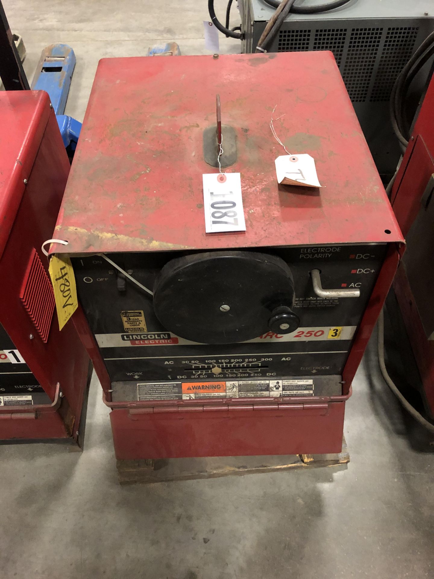 Lincoln Idealarc 250 250 amp welder, single Phase - Image 2 of 2