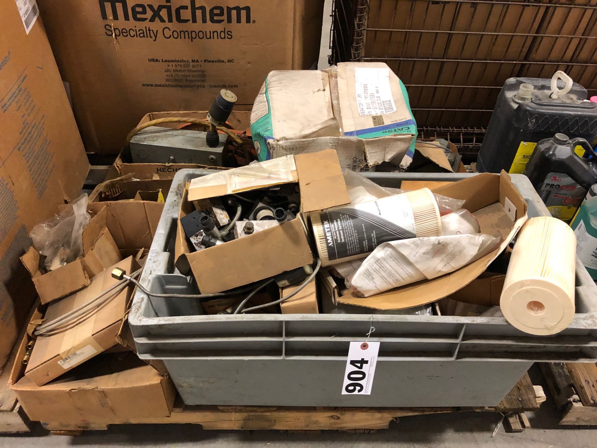 Pallet lot of miscellaneous parts and hardware