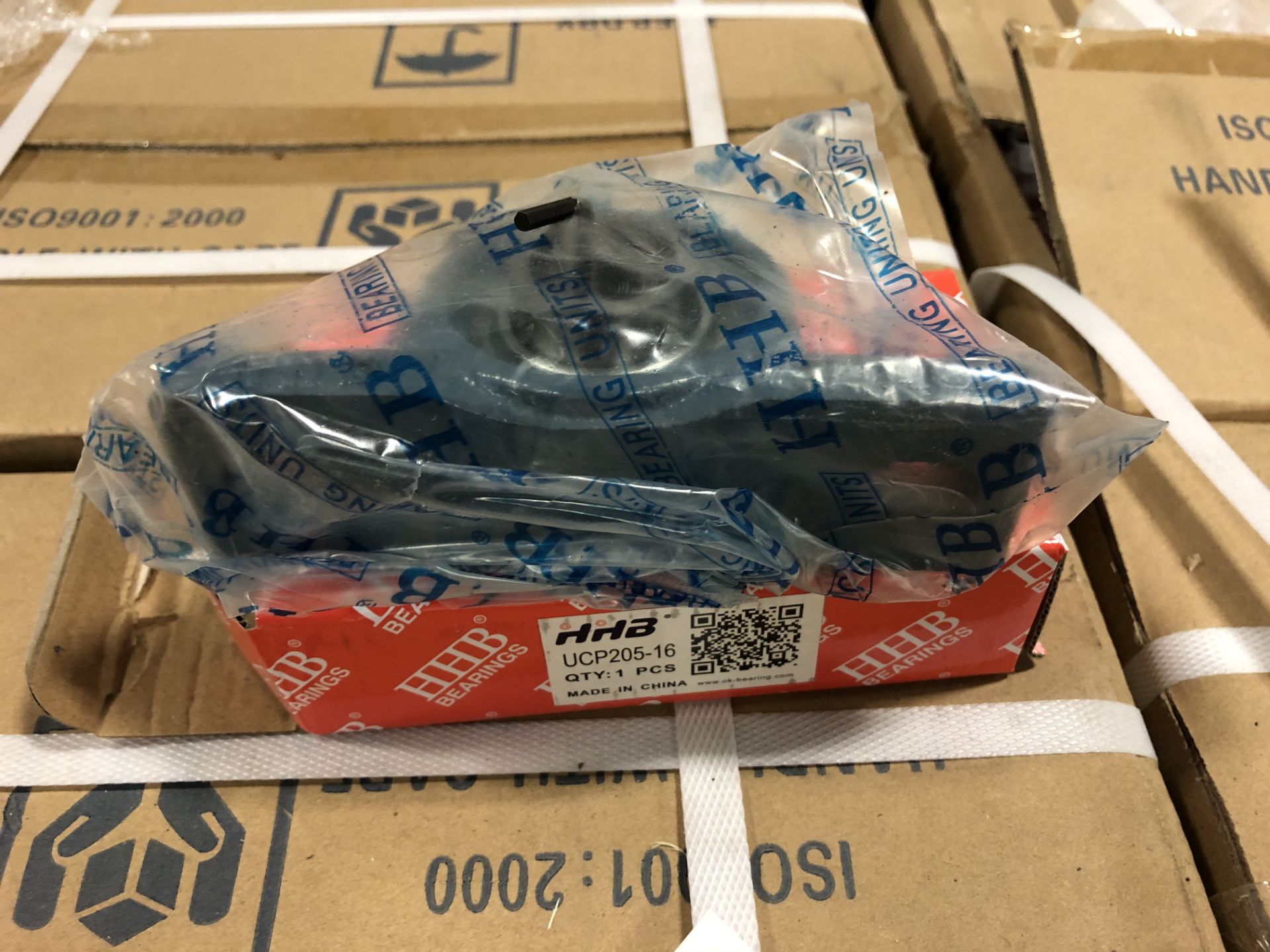 Pallet lot of HHB bearings UCP205-16.1” bore pillow block, 27 boxes with 31 pieces per box - Image 2 of 4