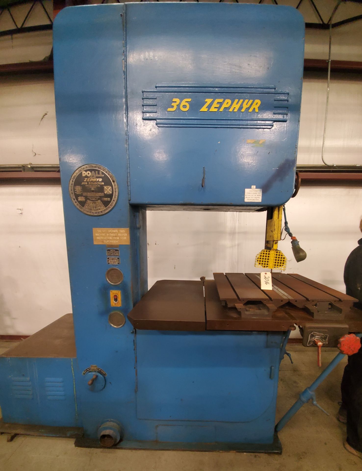 DoAll 36" Zephyr Band Saw