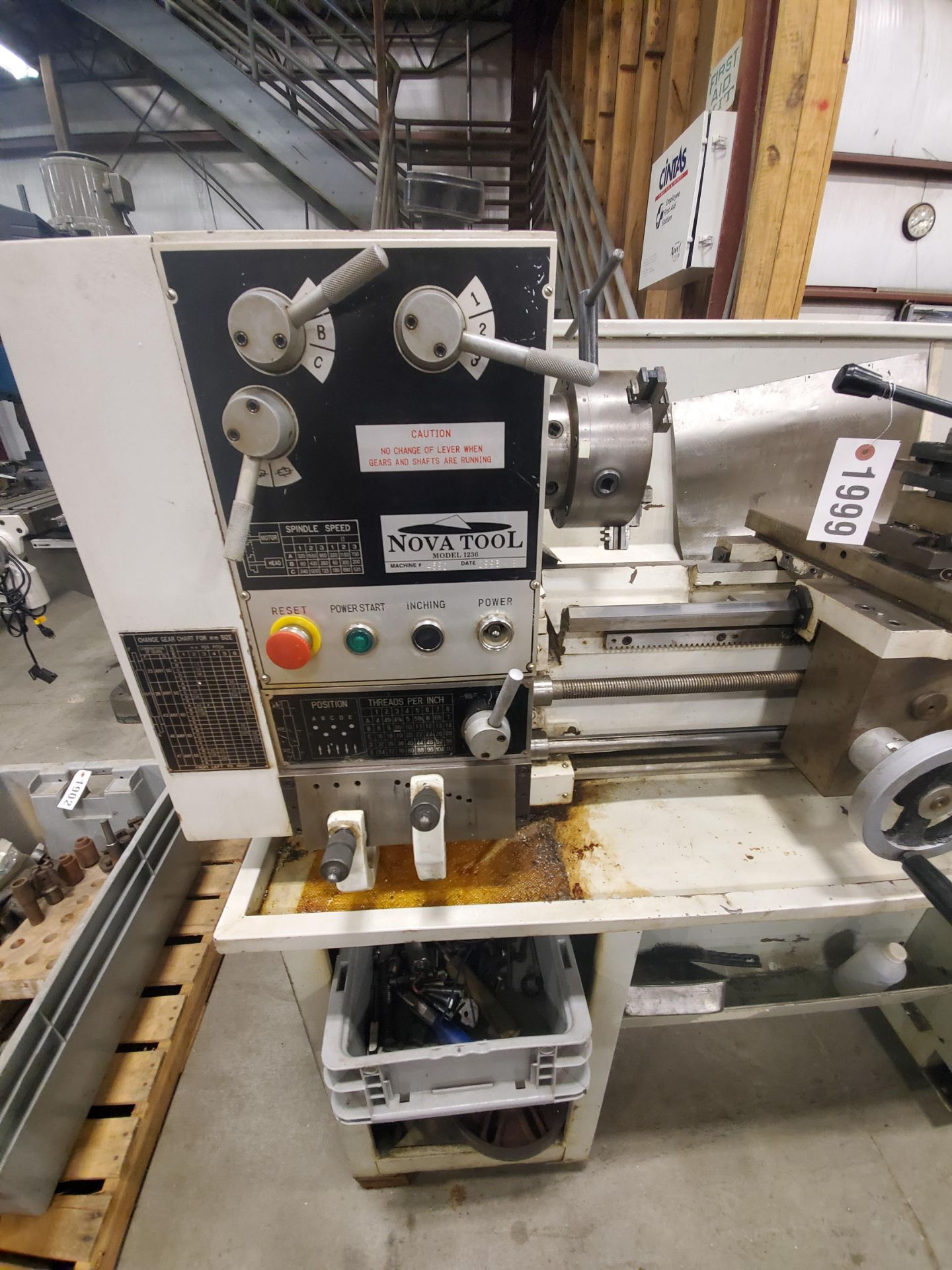 Novatool Model 1236 26" Lathe - Image 2 of 2