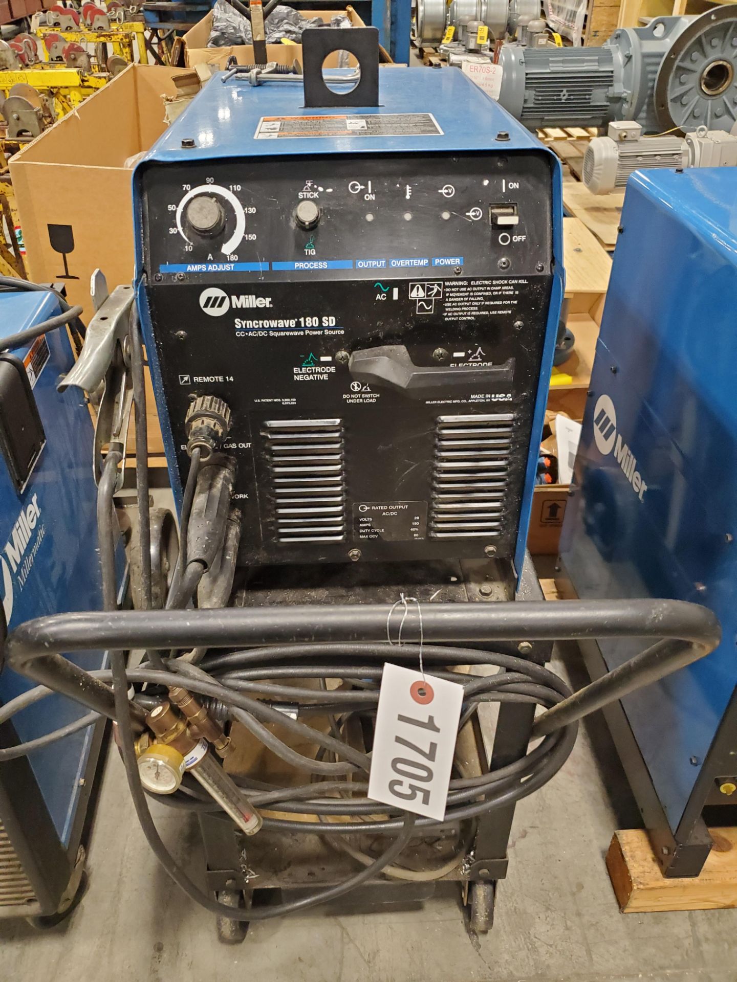 Miller Syncrowave 180SD on Cart