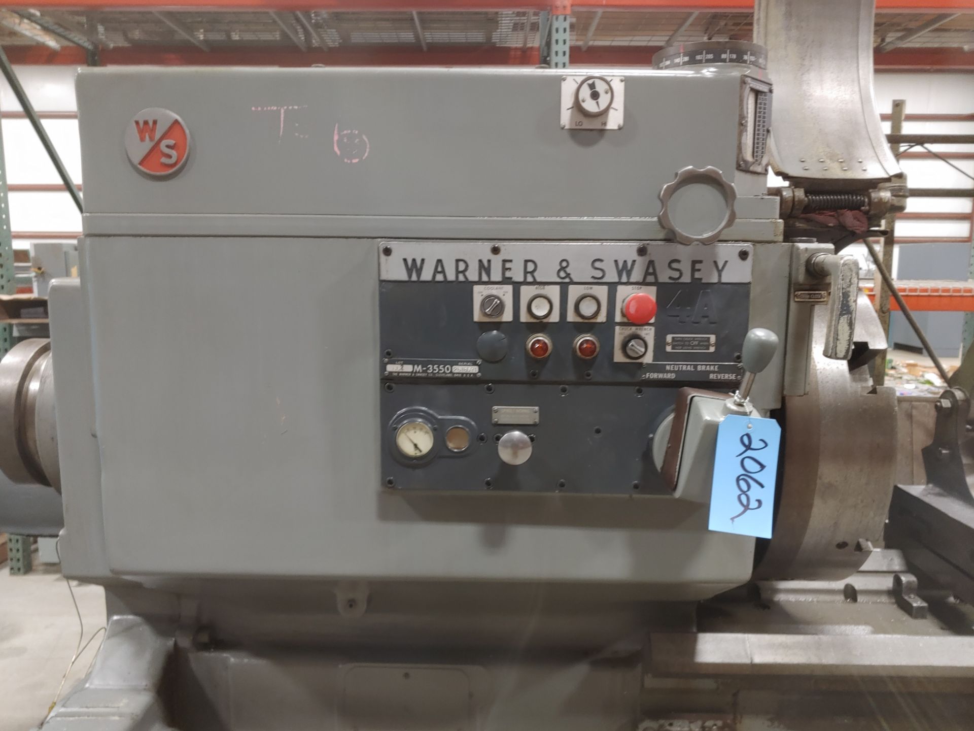 Warner Swasey turret Lathe, M3550 - Image 2 of 9