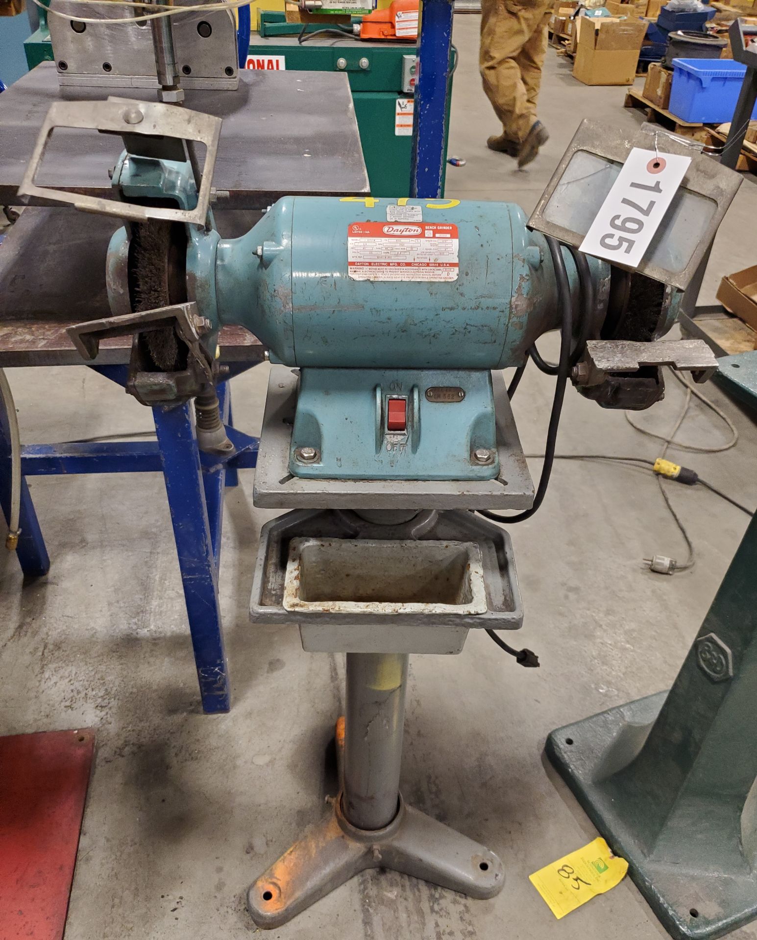 Dayton Bench Grinder on Pedestal