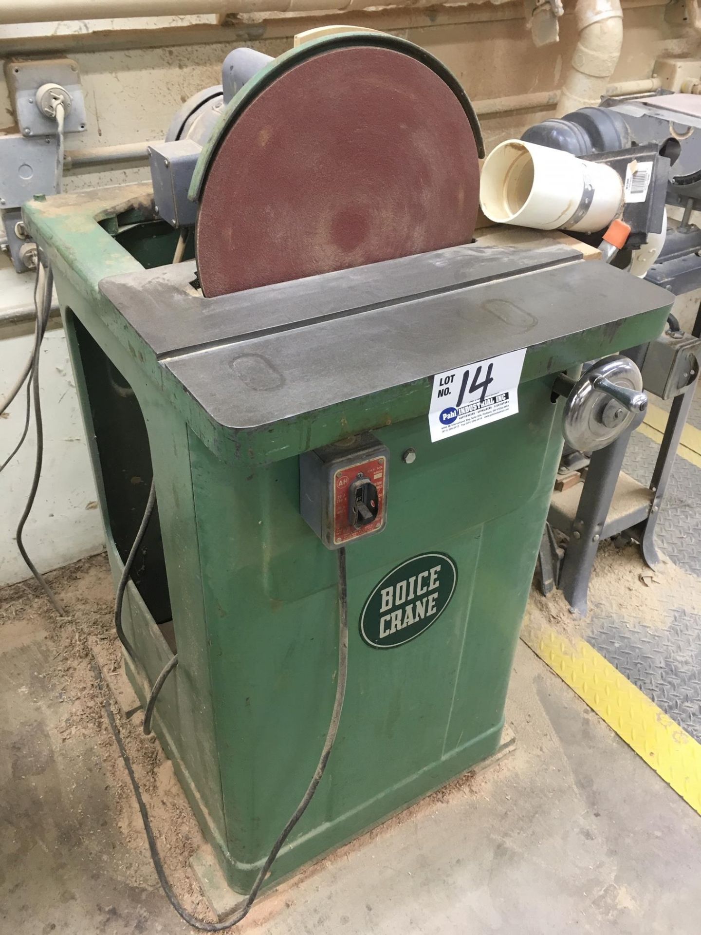 Boice Crane 16" Disc Sander s/n 317