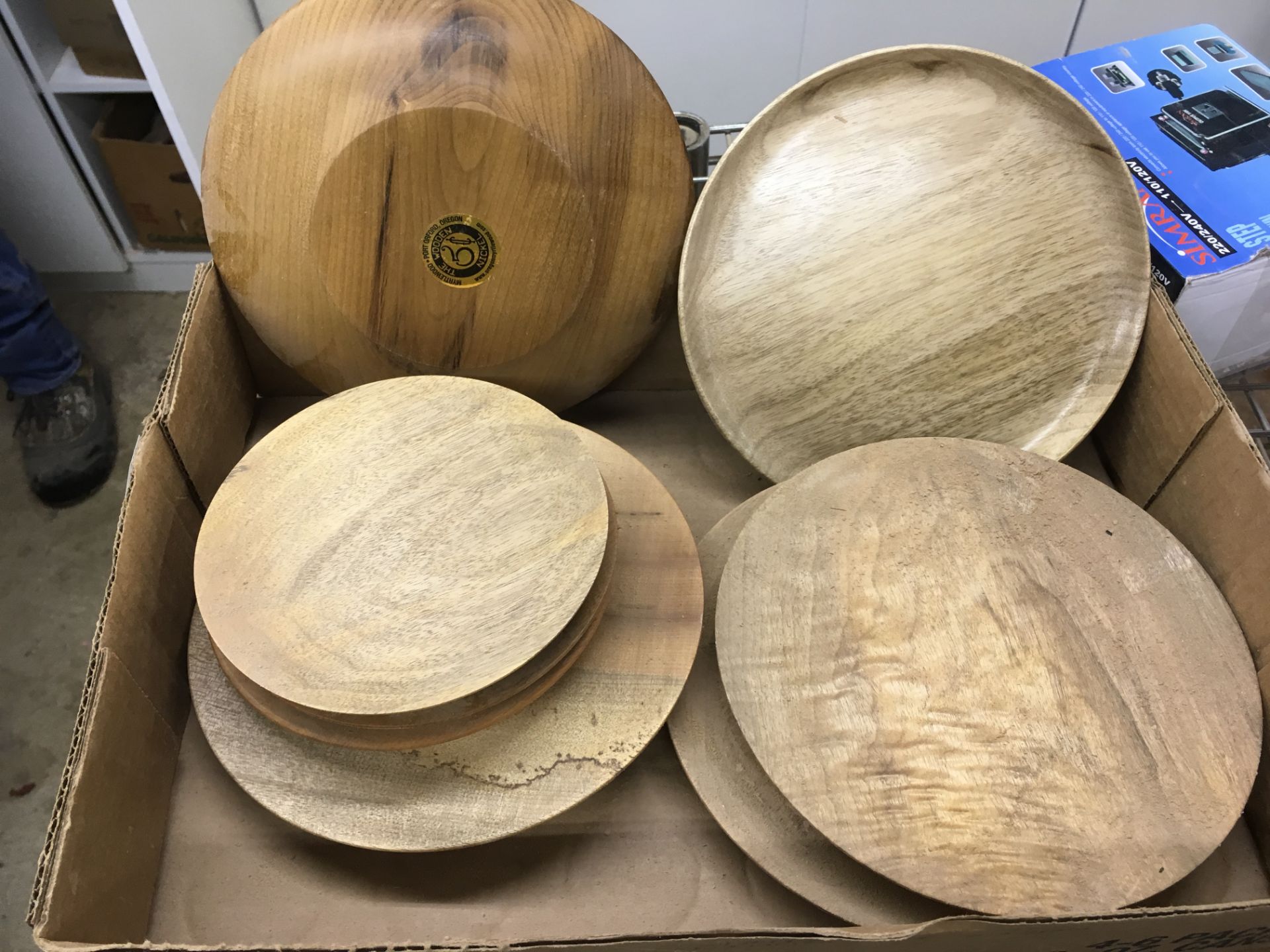 Box of Myrtlewood Dishes