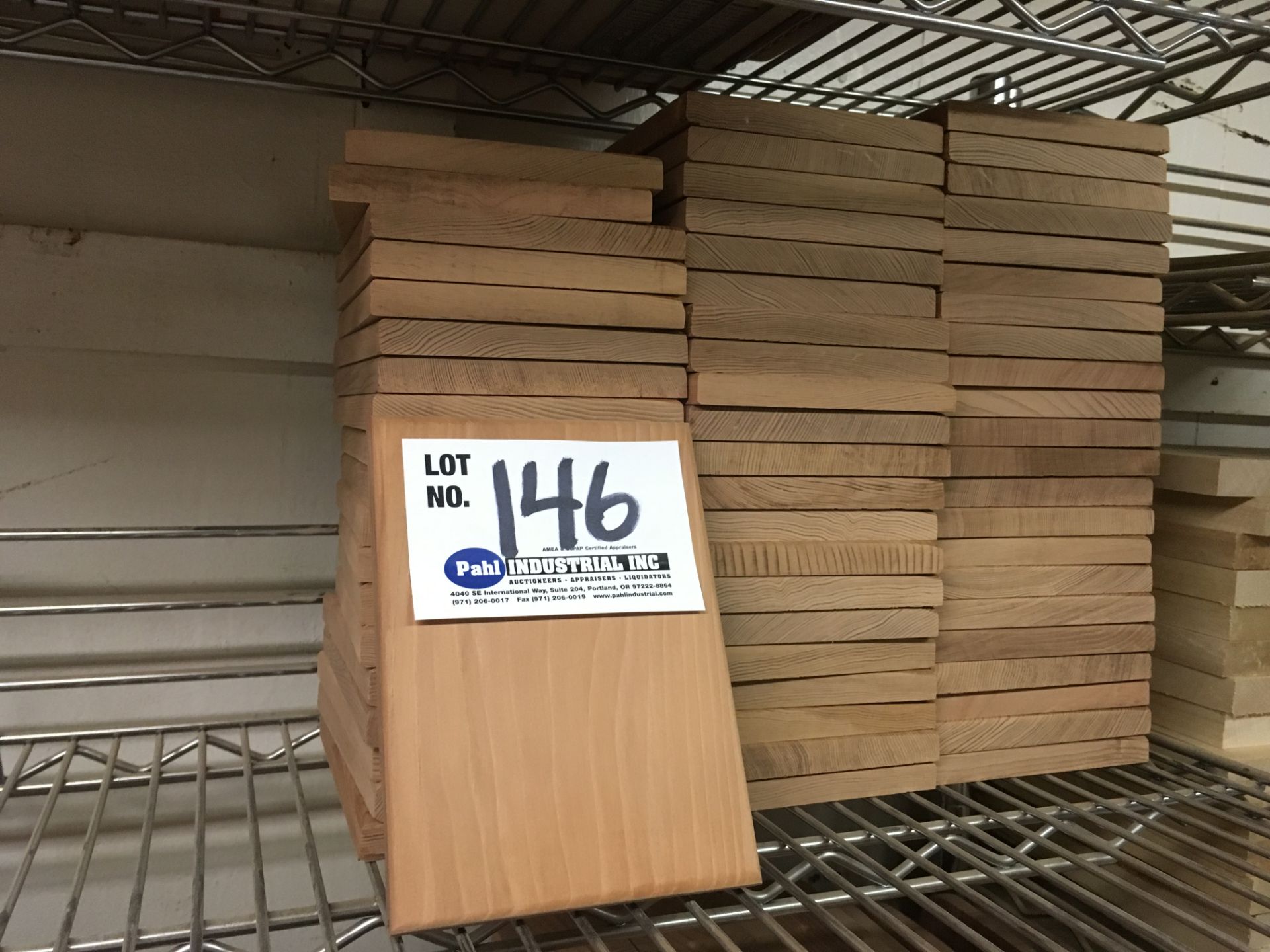 Approximately 60 5" x 7" x 1/2" Thick Redwood Plaques