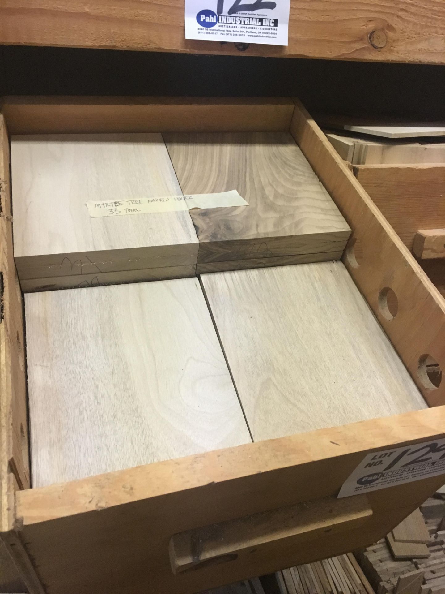Box of 6.5" x 7.5" x 1/2" Thick Myrtlewood stock
