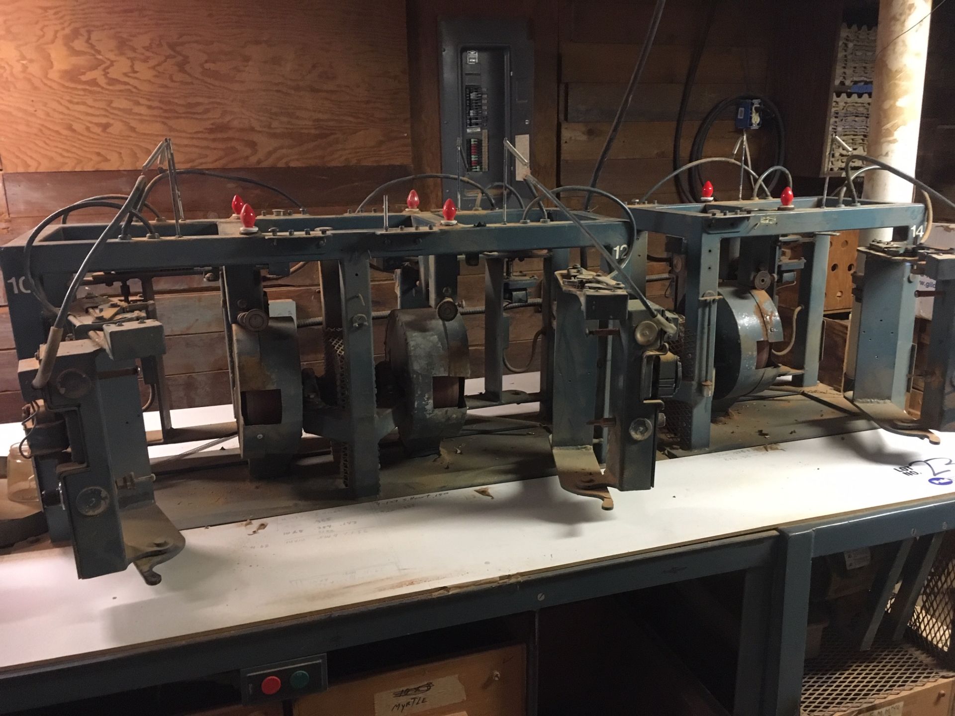 14-Station 7-Disc circular Sanding/Deburring Machine with Aaron Hart Motor Control 14' x 40", - Image 2 of 3