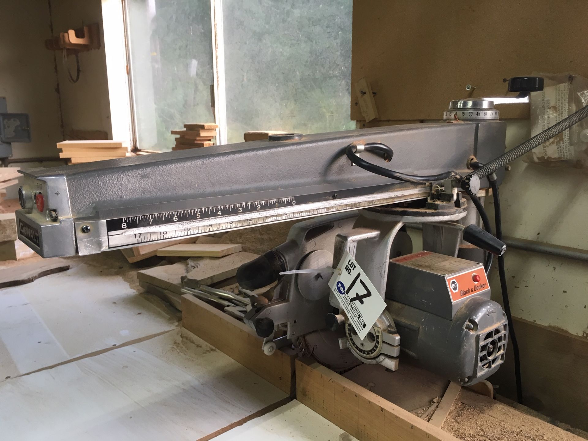 Black and Decker 12" Radial Arm Saw with DeWalt arm