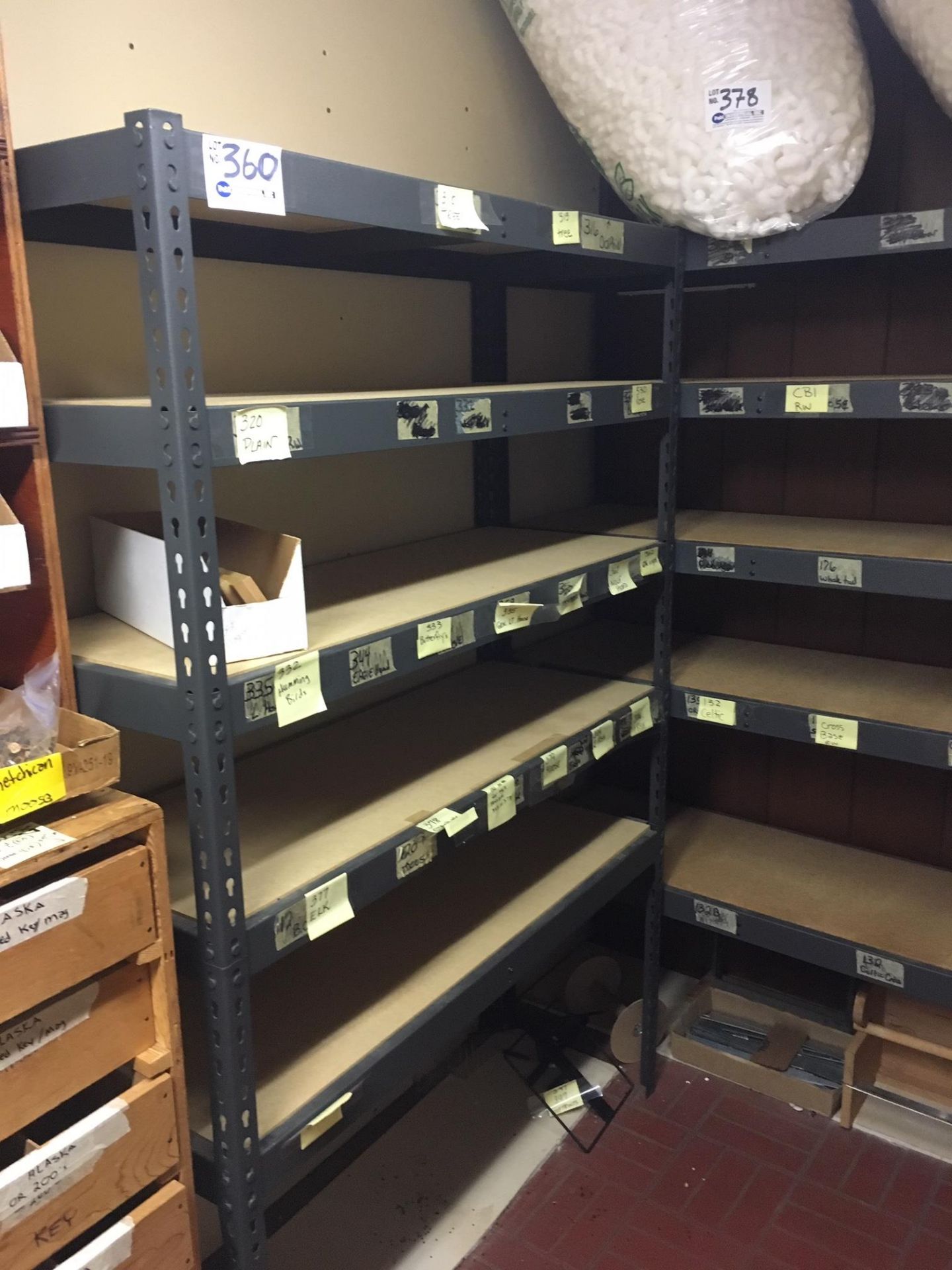 4' x 18" x 6' Tall Steel Frame Shelving Unit