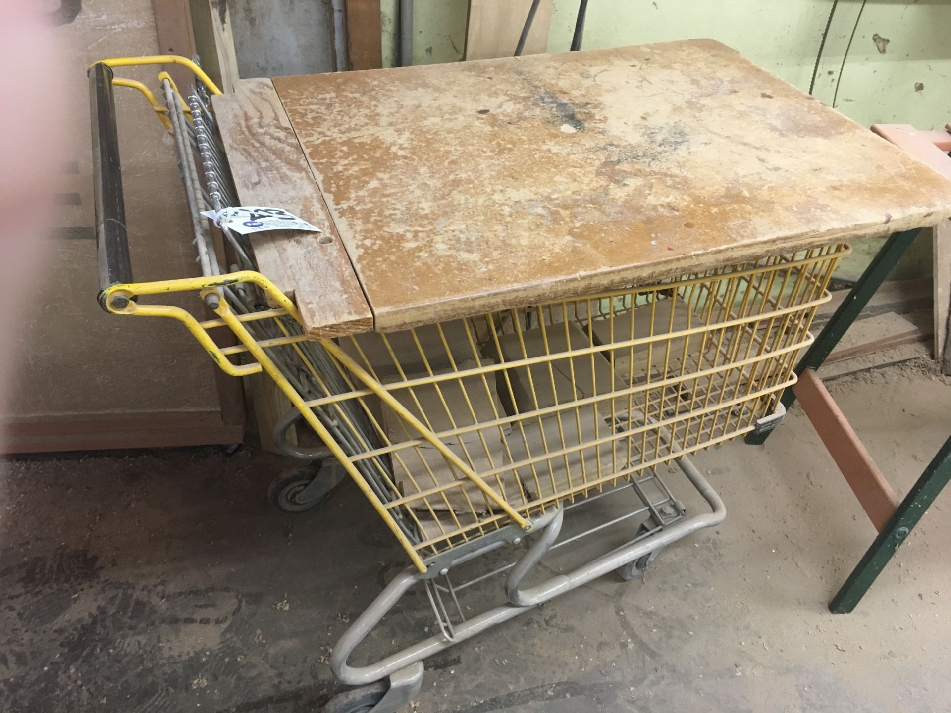 Shop cart with cover