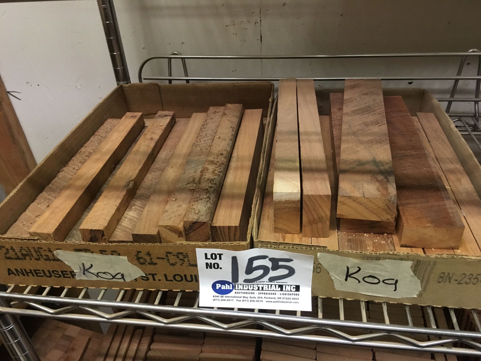 2 Boxes Koa 12" x 2.5" x 1" Thick Blocks