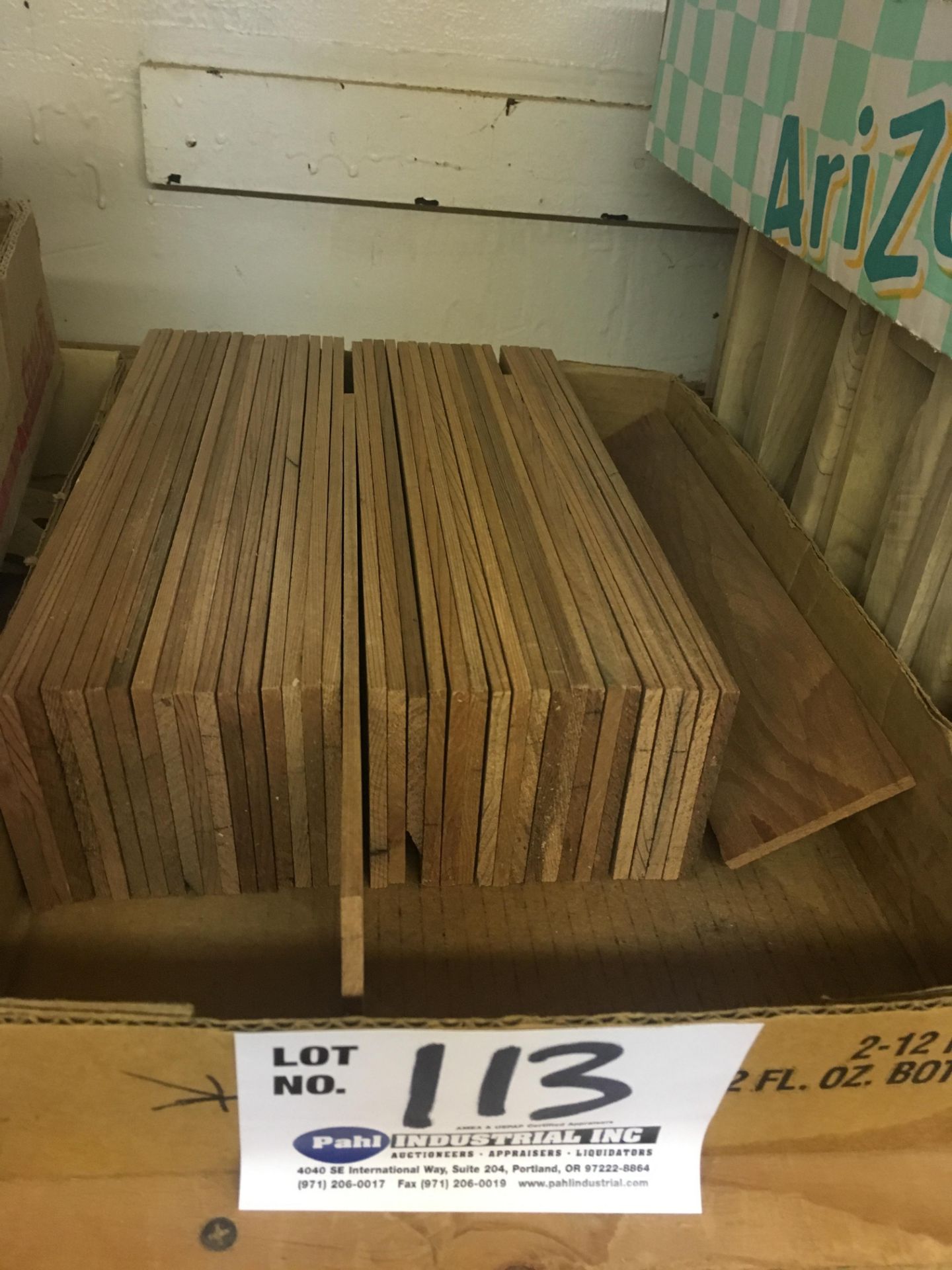 Box of 12" x 3" Redwood Blanks