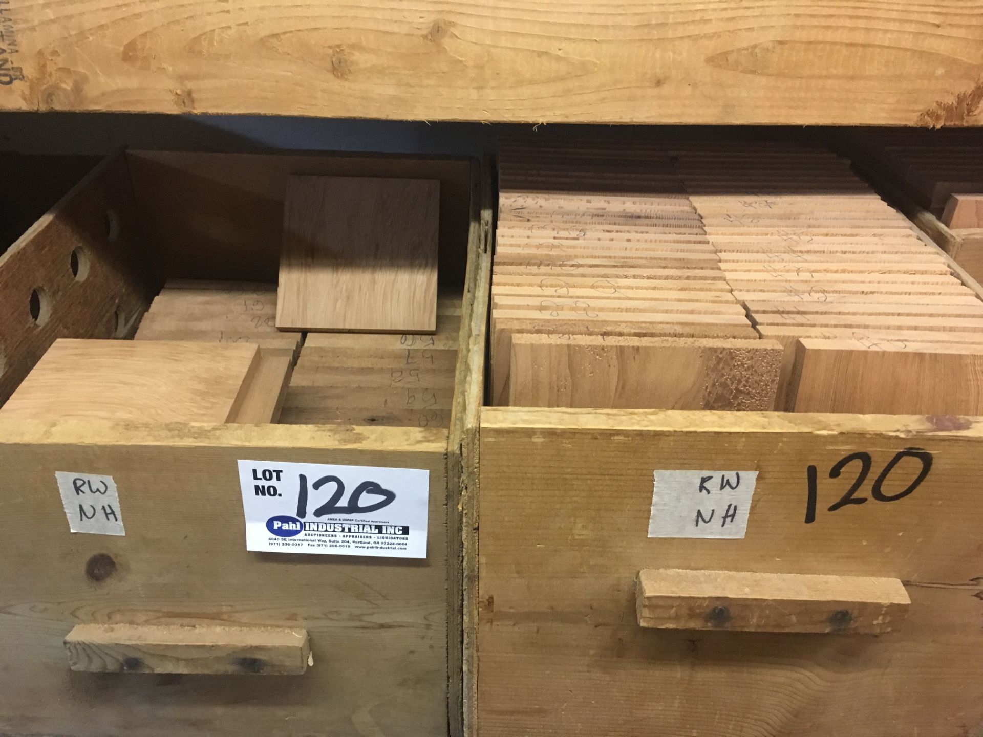 2 Boxes of 6" x 6" x 1/2" Thick Redwood stock - Image 2 of 2