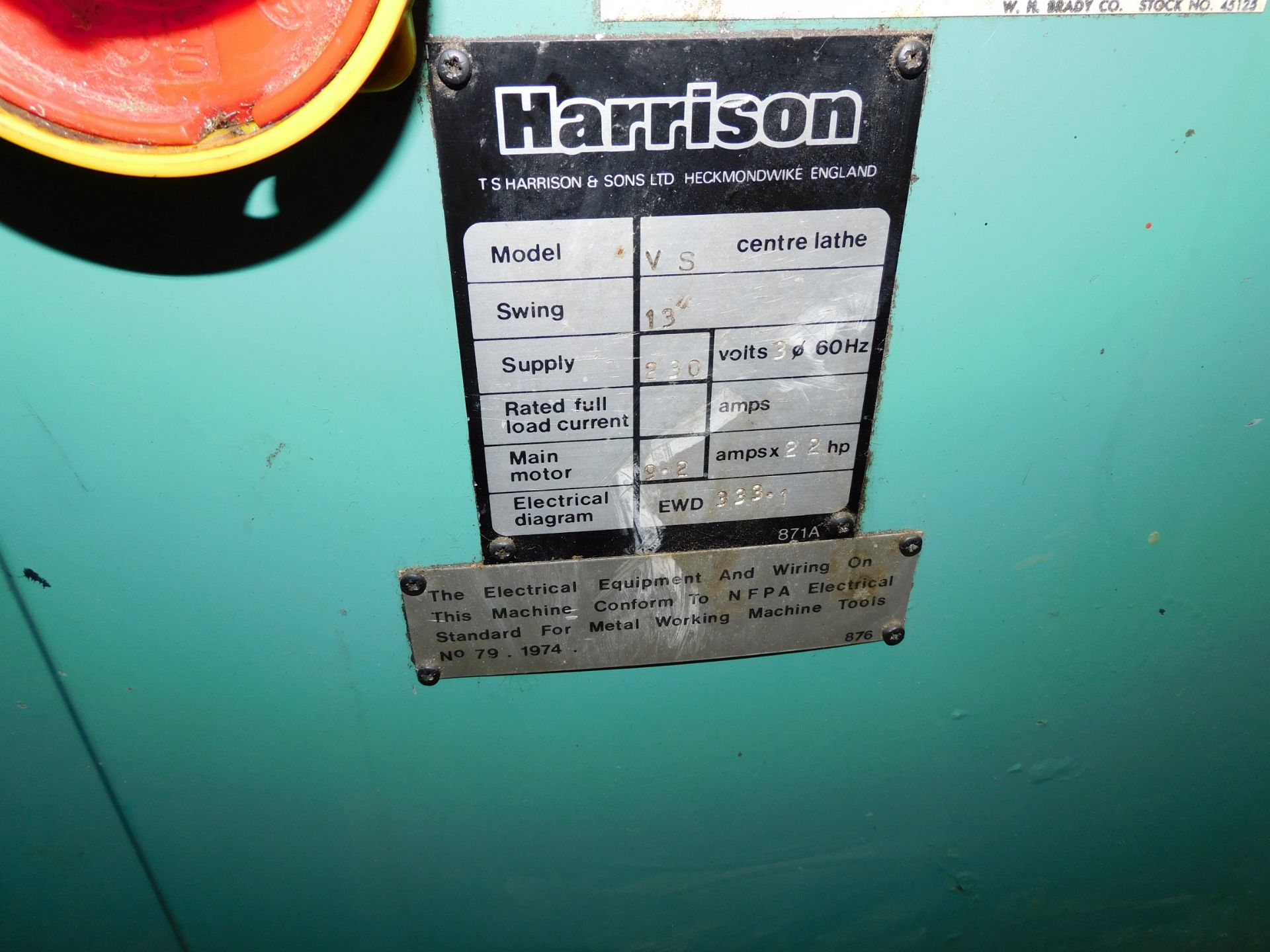 Harrison AA Lathe 25" Centers, 1.5" Spindle Bore 3000 RPM   Please call 971-206-0017 to preview. - Image 10 of 32