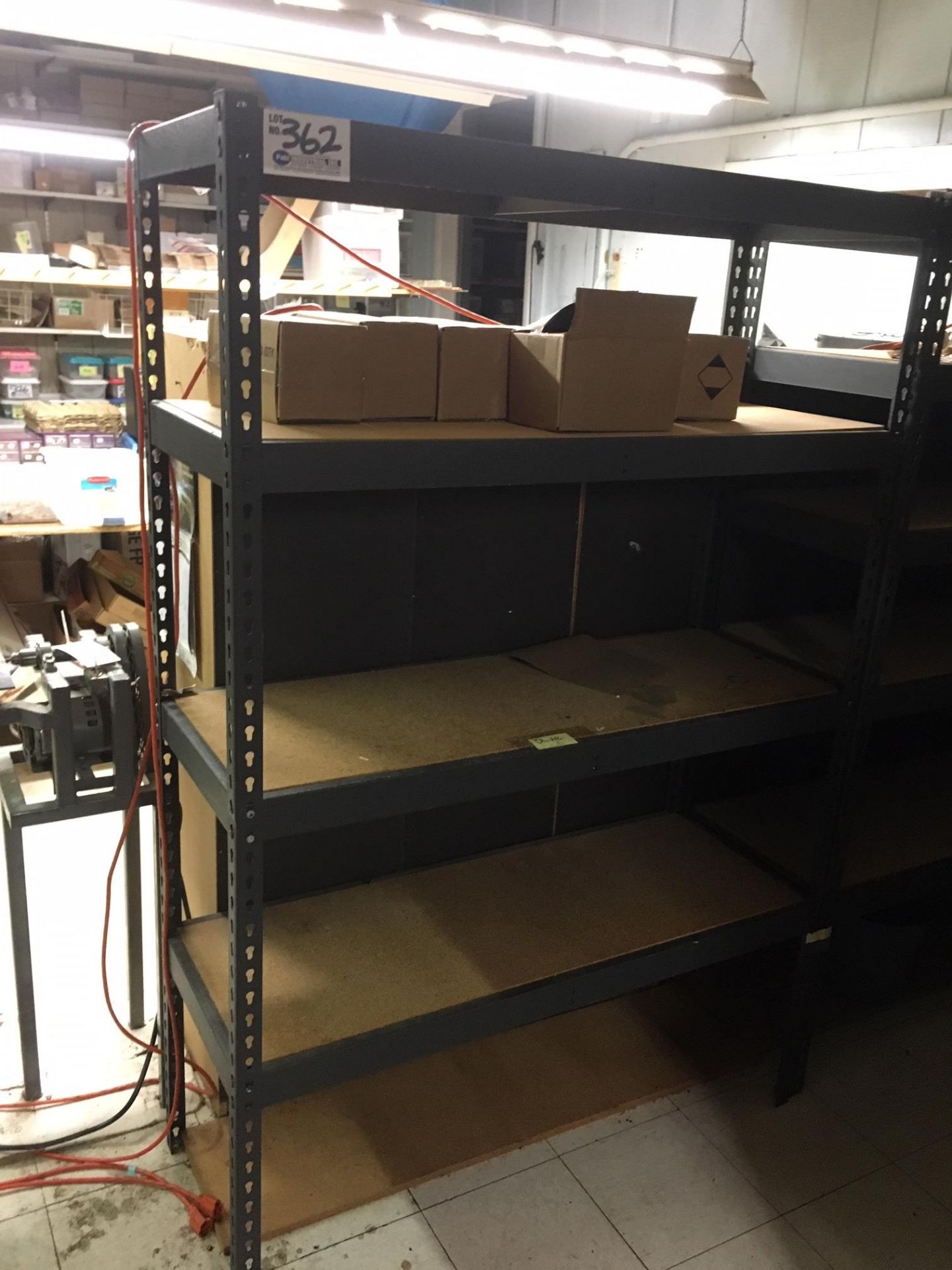 4' x 18" x 6' Tall Steel Frame Shelving Unit