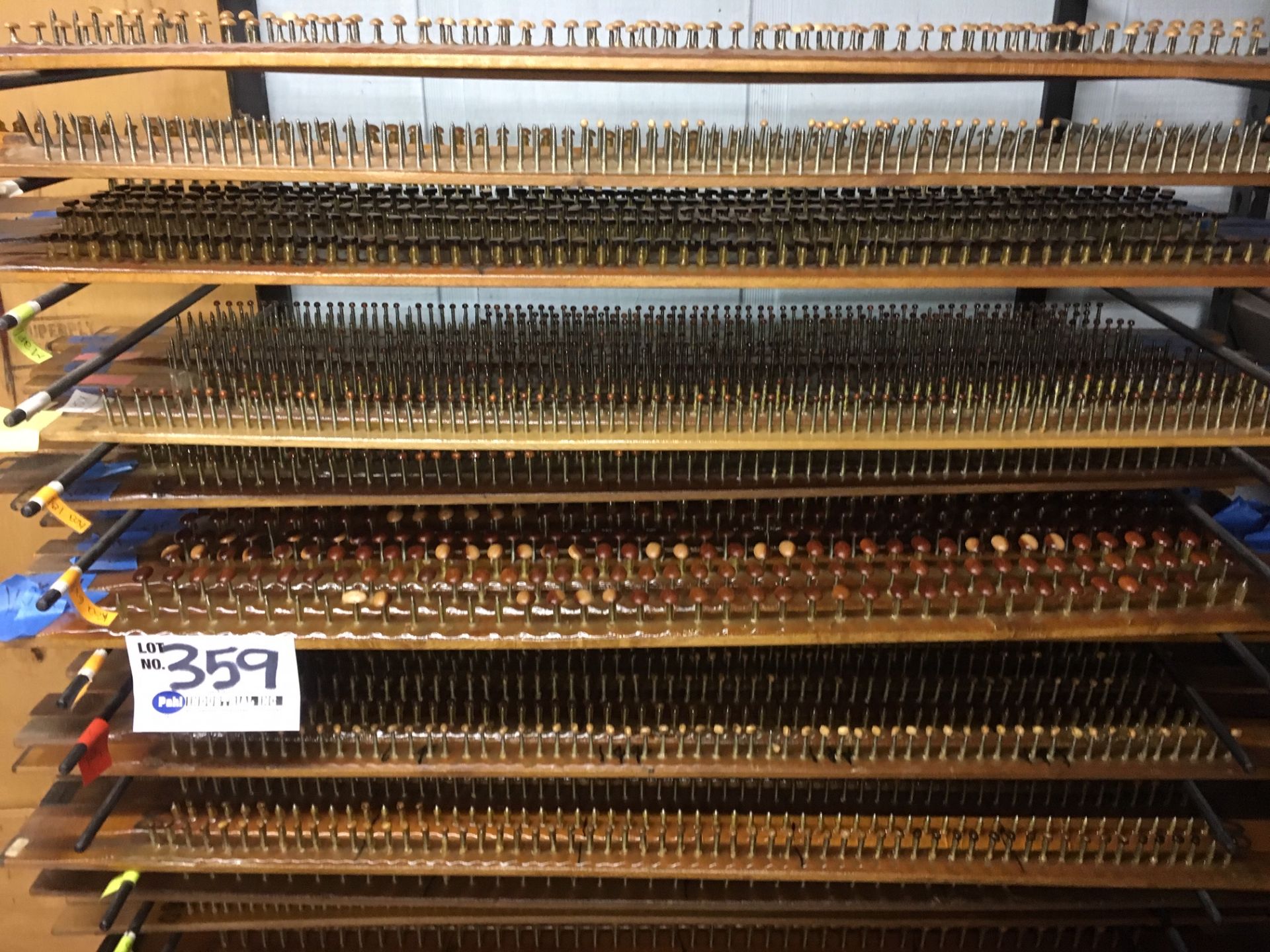 32-Level Rack with Assorted coated, finished stock (beads, pendants etc.) - Image 2 of 3
