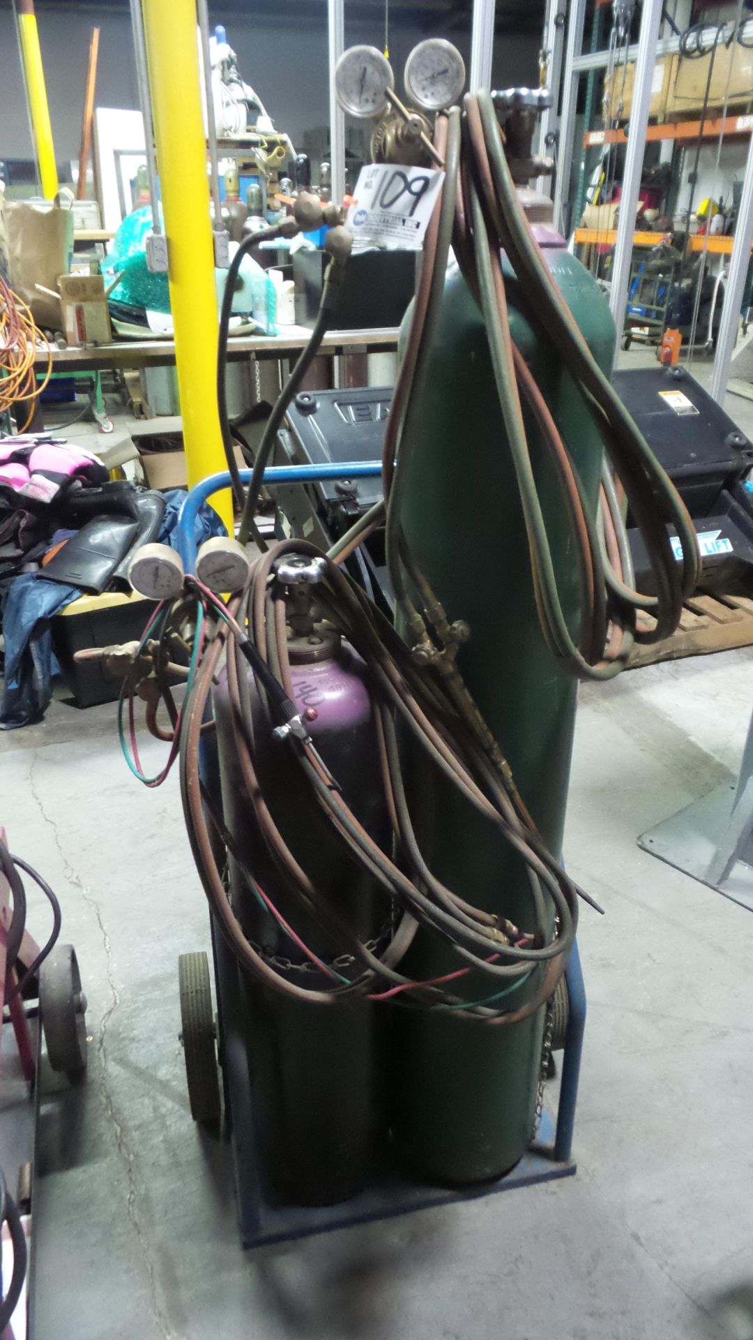 Victor Oxyacetylene Set with Leads, Cutting Head, Dual Torch Setup