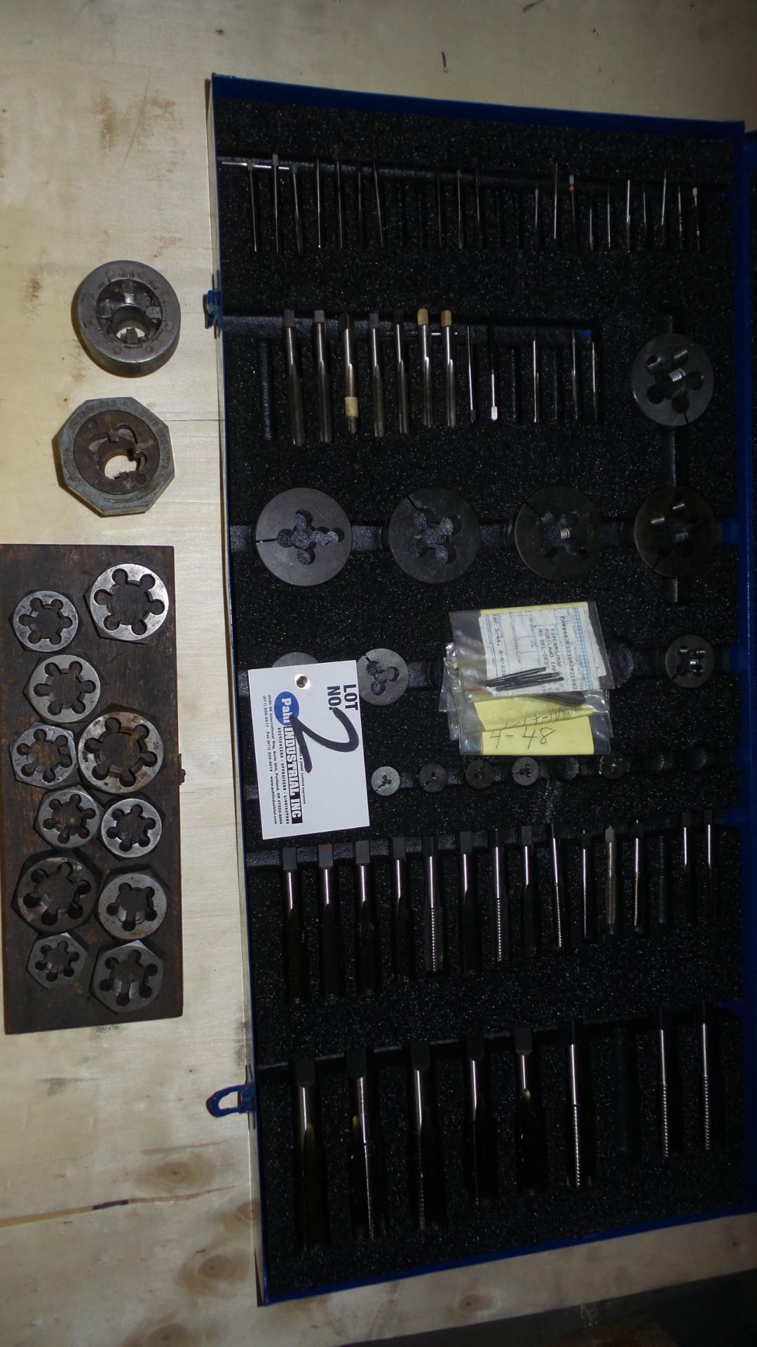 GTD (USA made) Tap and Die Set HSS, 1/64th" - 1" size, c/w Hexagon Die Set