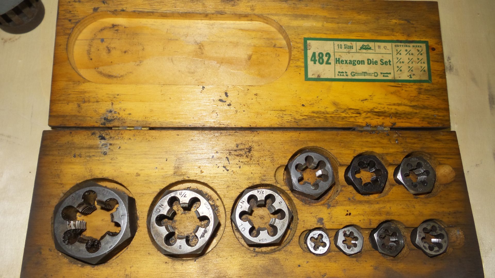 GTD (USA made) Tap and Die Set HSS, 1/64th" - 1" size, c/w Hexagon Die Set - Image 2 of 2