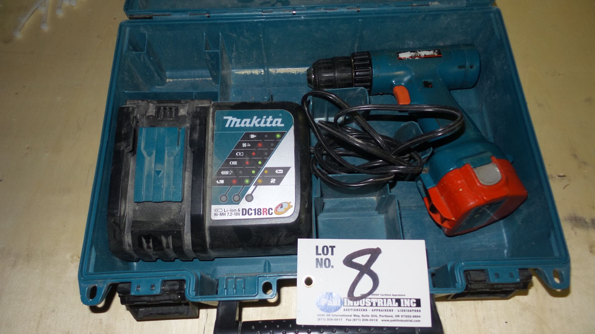 Makita 3/8" Cordless Drill with Battery, Charger, and Box