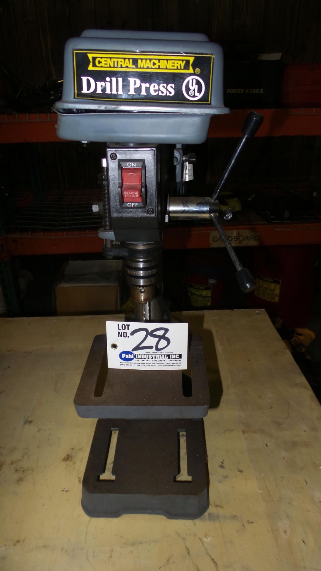 Central Machinery Model 813B Drill Press 6.5"" x 6.5"" Table