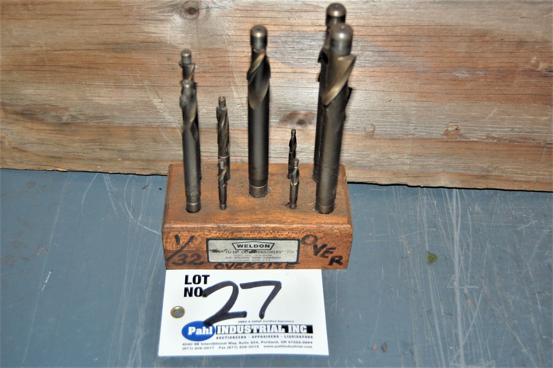 Weldon Tu-Lip Counterbore complete set with holder, Oversized Sizes