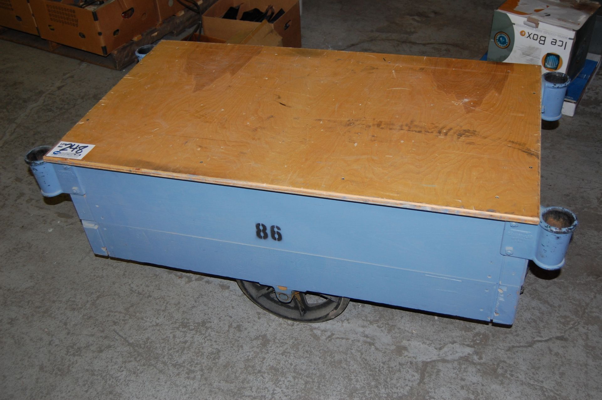 4' x 27" Platform Cart on Casters - Image 2 of 2