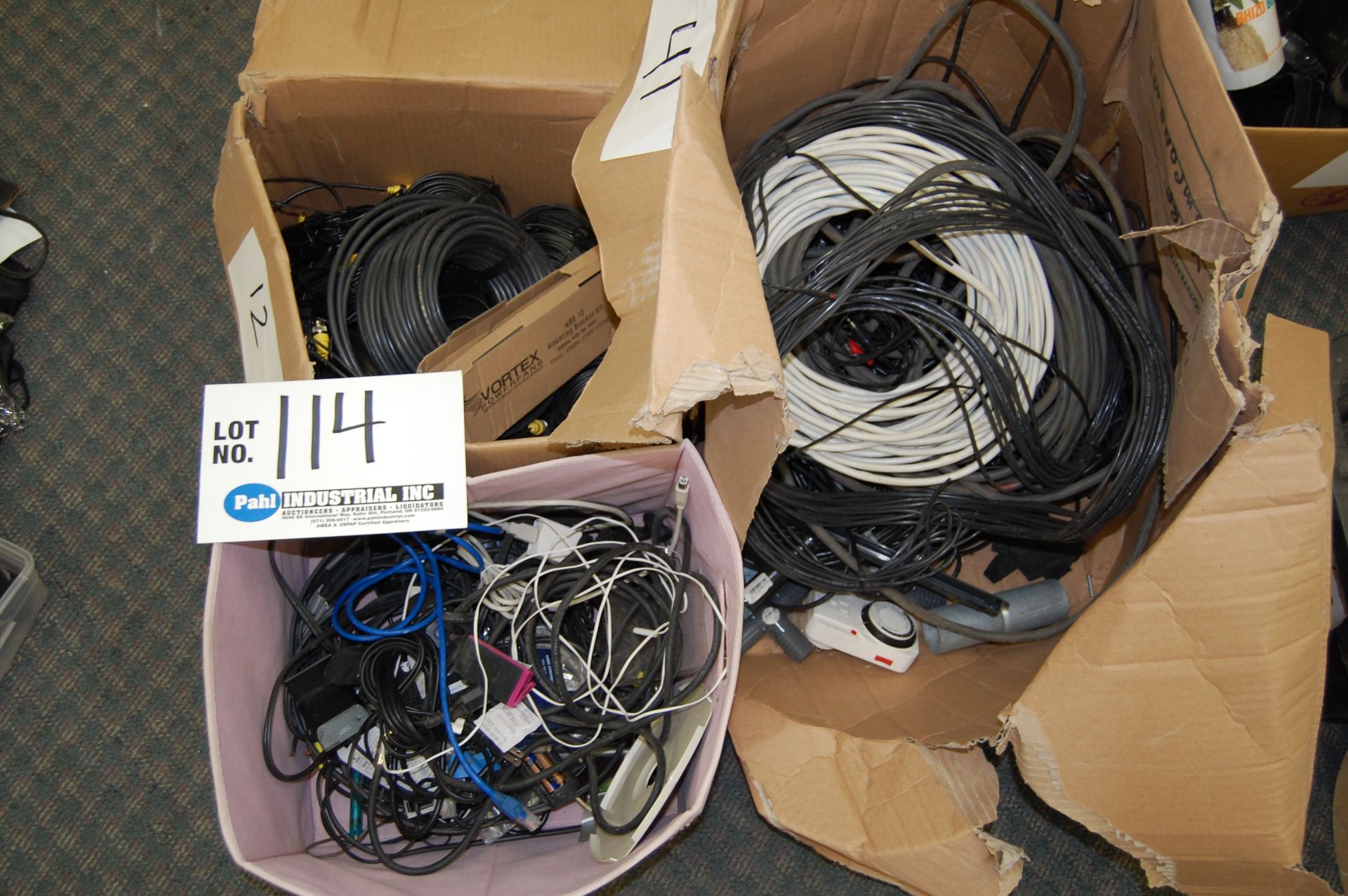 3 Boxes Assorted Electrical Wire, Remotes, Timer etc