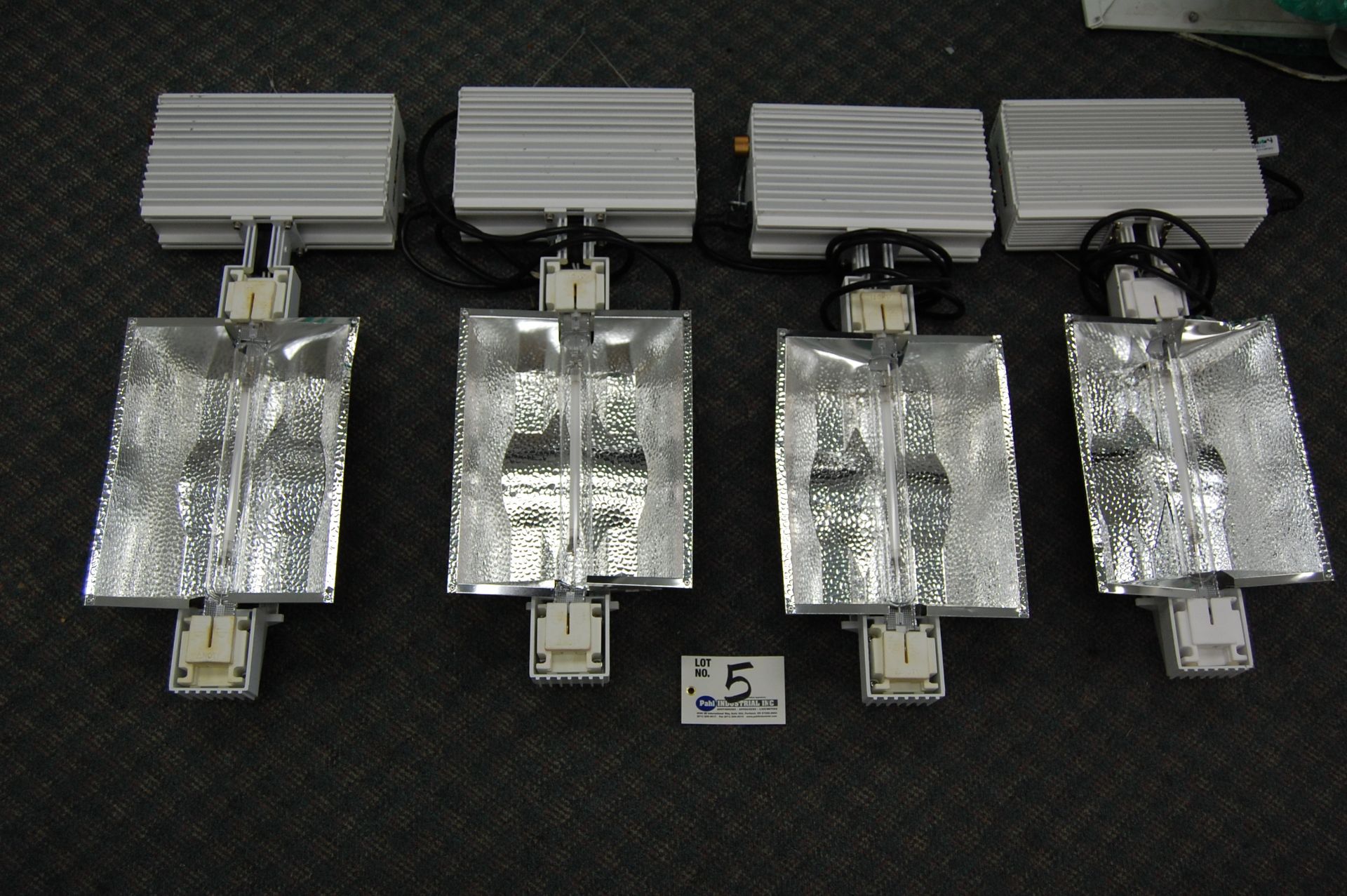 4 Nanolux DE Double-Ended Digital Electronic Ballast Fixtures 1000W with 1000W Lamp