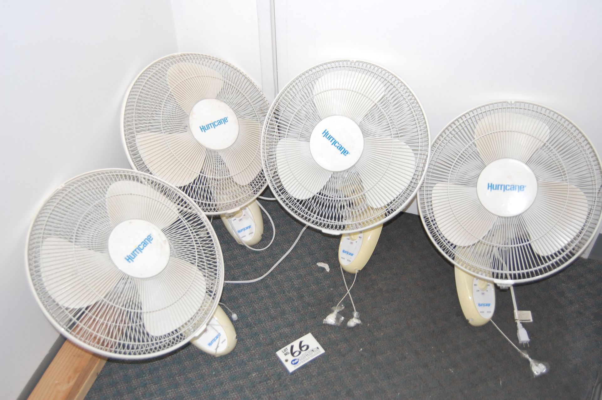 Qty 4 Hurricane 16" Oscillating Wall Fans