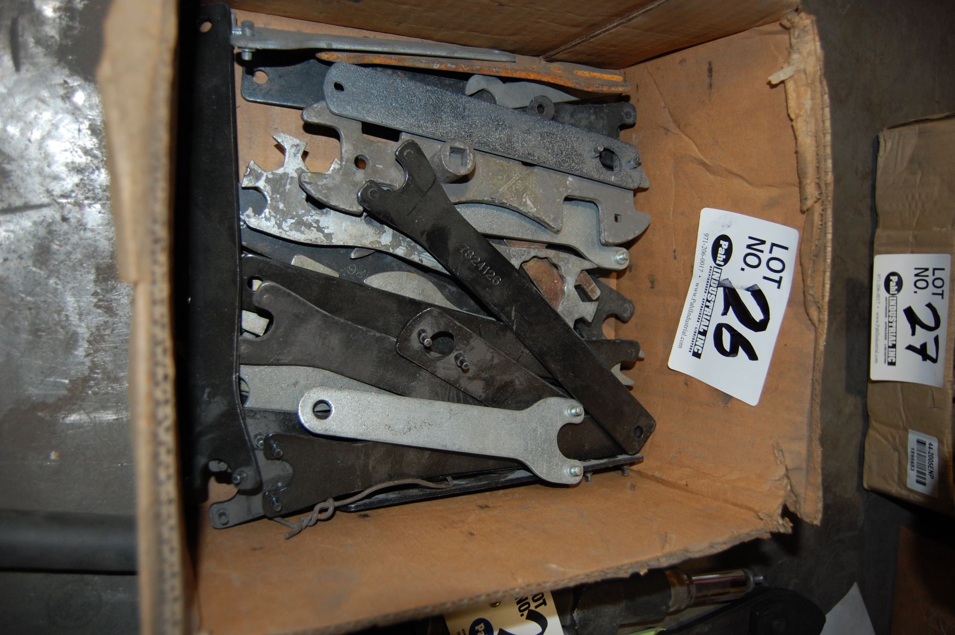 Box of Grinder Wheel Keys/Wrenches