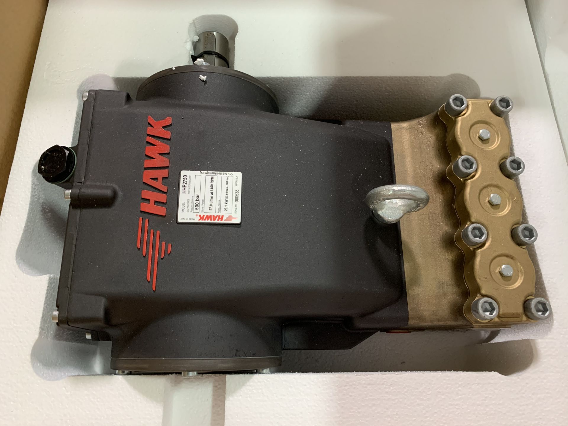 New Hawk model HHP2750 High Pressure Plunger Pump 500 bar 27 l/min 1450 rpm