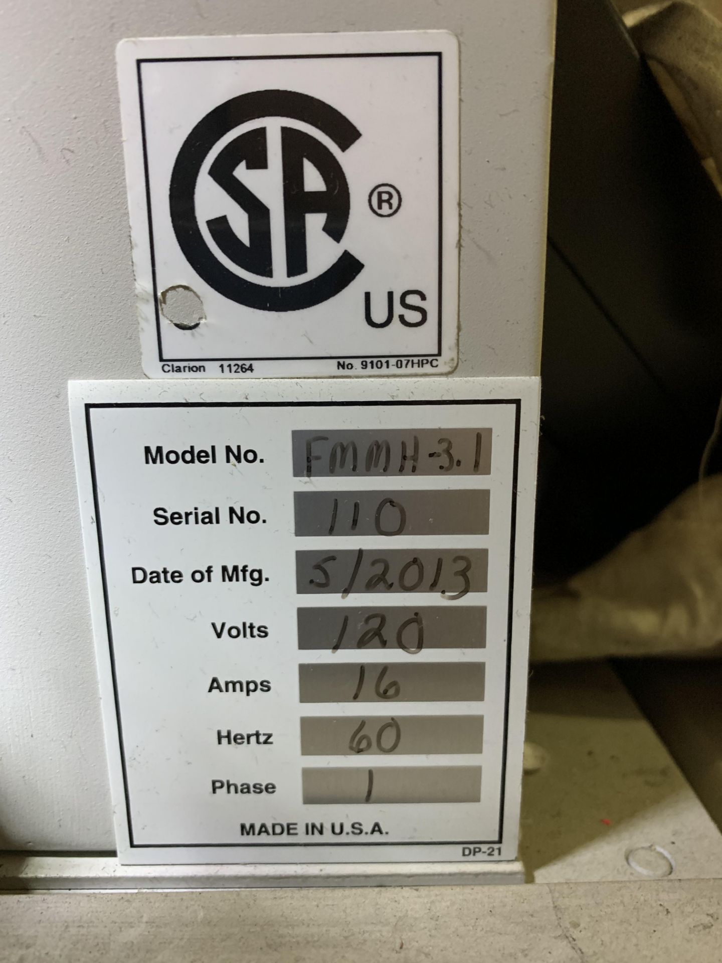 2013 Spinnit Paper Drill FMMH-3.1 Industrial 3-Hole Paper Punch - Image 3 of 4