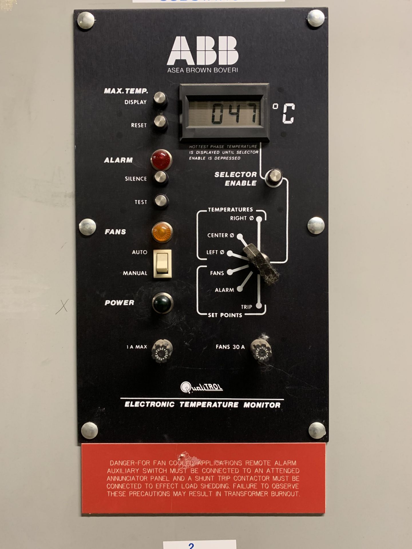 ABB ASEA Brown Boveri Drive Type Transformer 2500 kva 12470 hv 480HV/277LV - Image 3 of 3