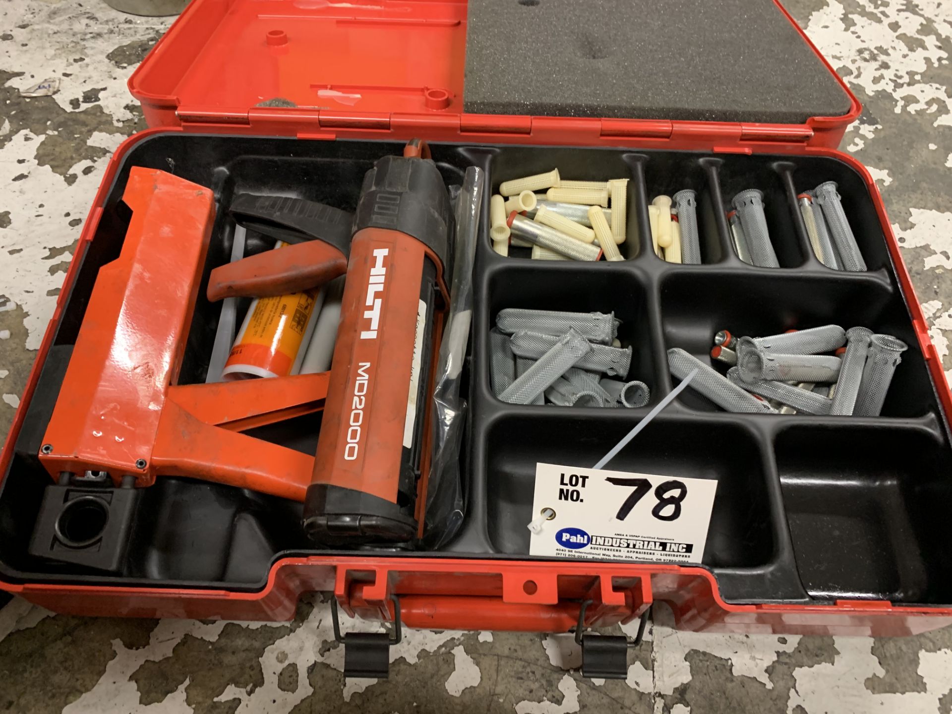 Hilti TE12S Anchor Kit w/Hilti MD2000 dispenser