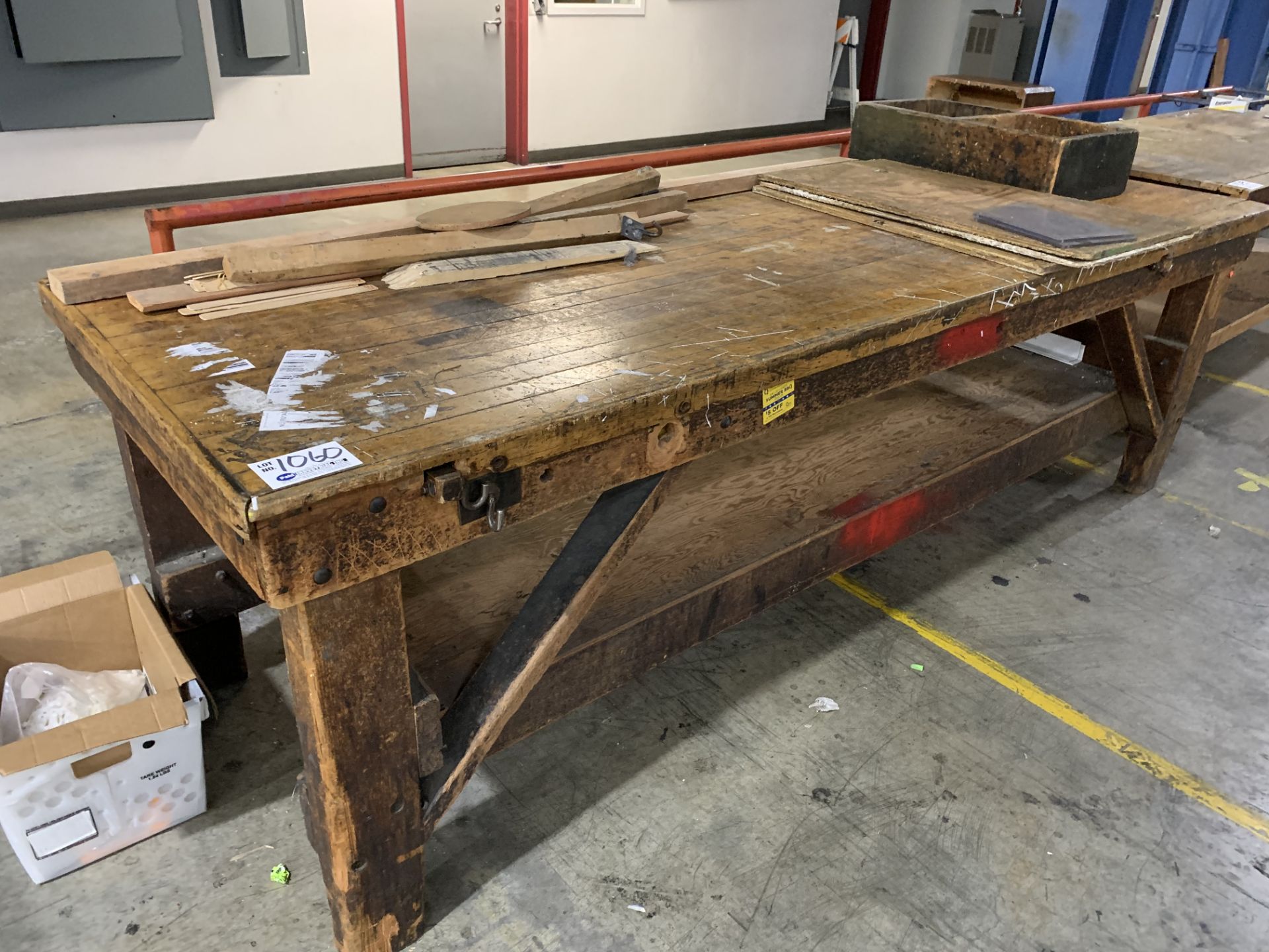 9' X 3' Wood Shop Table