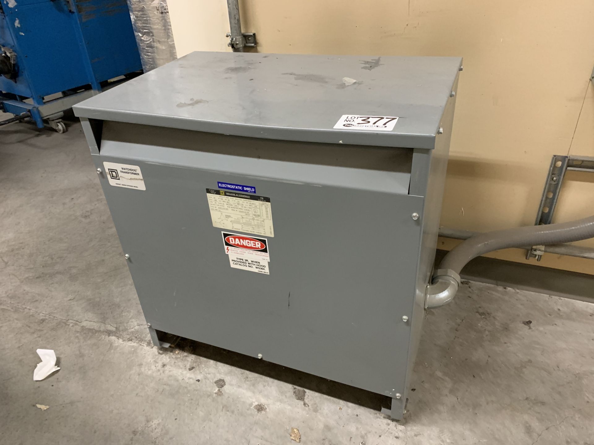 Square D 3 phase insulated transformer 50 kva 600 lb.