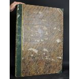 Early 19th Century English School. A Blank Album, bound in Green with Multiple Pages, 29.5" x 21" (