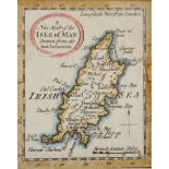 19th Century English School. "A New Map of the Isle of Man", Map in Colours, 3.75" x 3" (9.5 x 7.