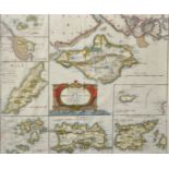 Robert Morden (1650-1703) British. "The Smaller Islands in the British Ocean", Map in Colours, 14"
