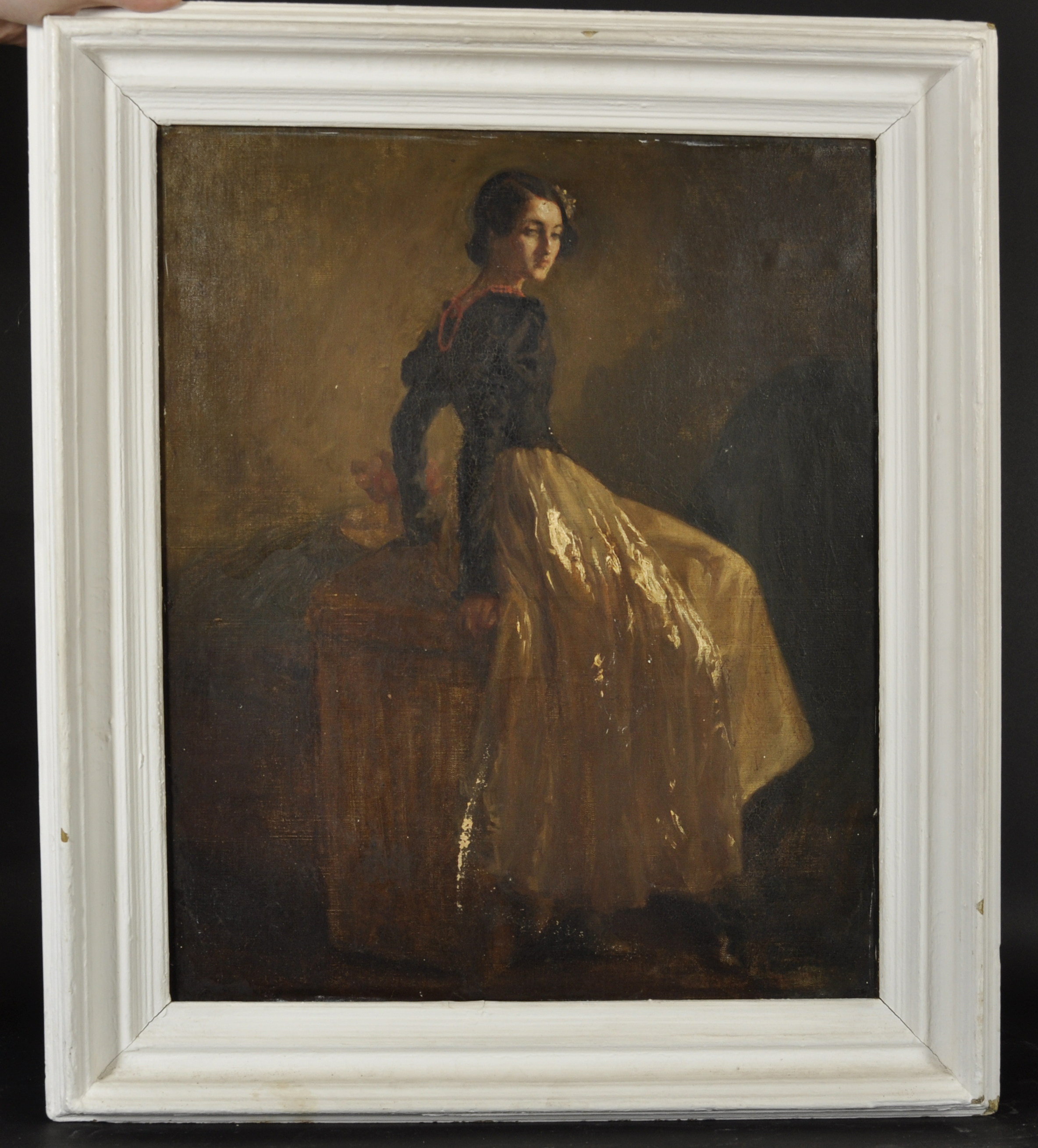 Circle of William Newenham Montague Orpen (1878-1931) Irish. Study of an Elegant Lady, with a - Image 2 of 6
